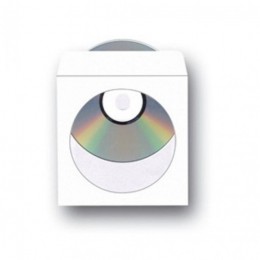 Плик за CD с прозорец Бял,124x124mm,оп.25
